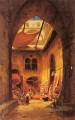 tapis Bazar Hermann David Salomon Corrodi paysage orientaliste